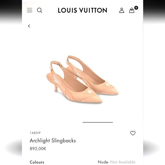 Louis Vuitton Archlight Slingbacks - Nude - Picture 1 of 6